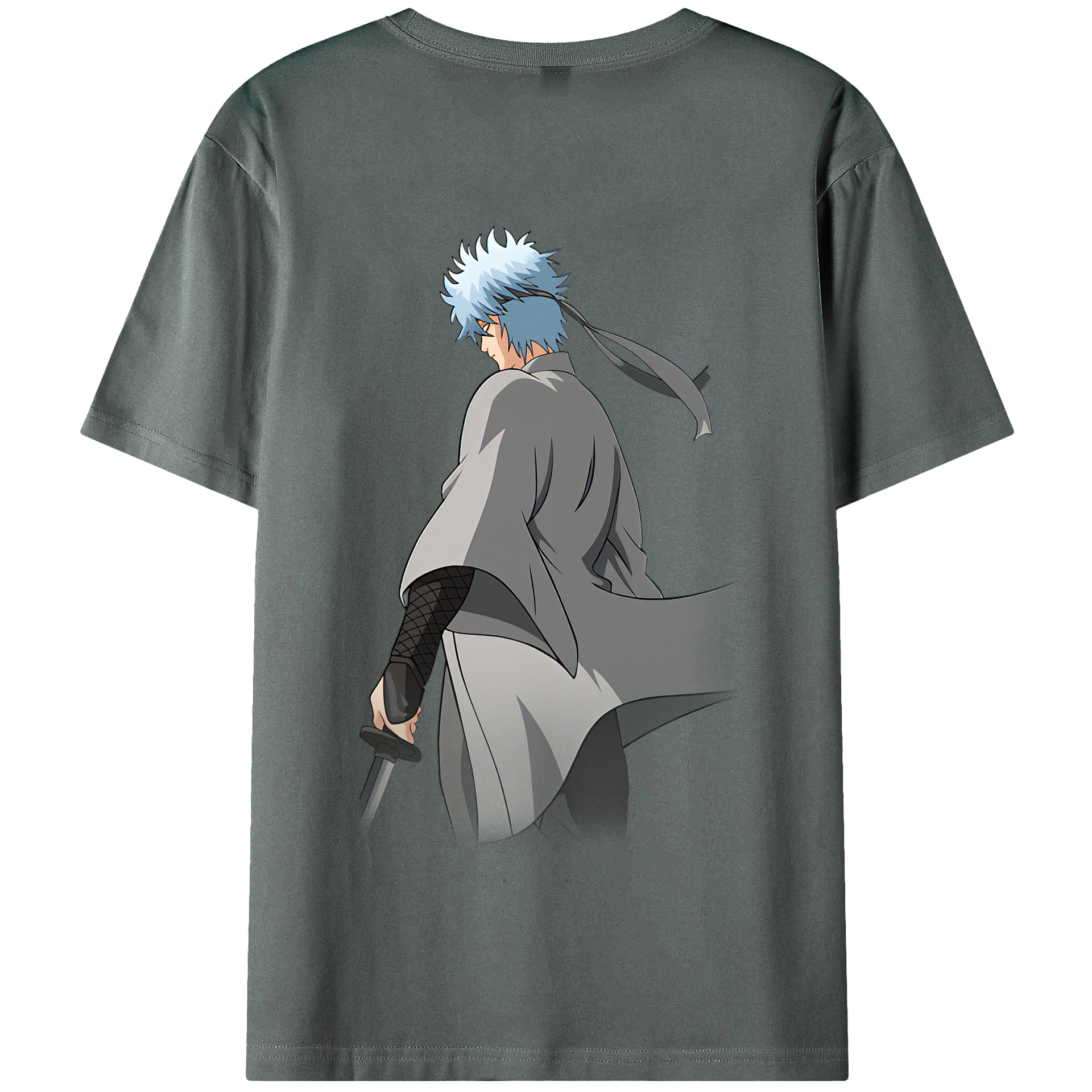 （画像用） ぎんたま 坂田銀時（さかたぎんとき） 神楽 志村新八（しむら しんぱち） GINTAMA Sakata Gintoki Kagura Shimura Shinpachi 綿100％半袖Tシャツ（背面プリント）
